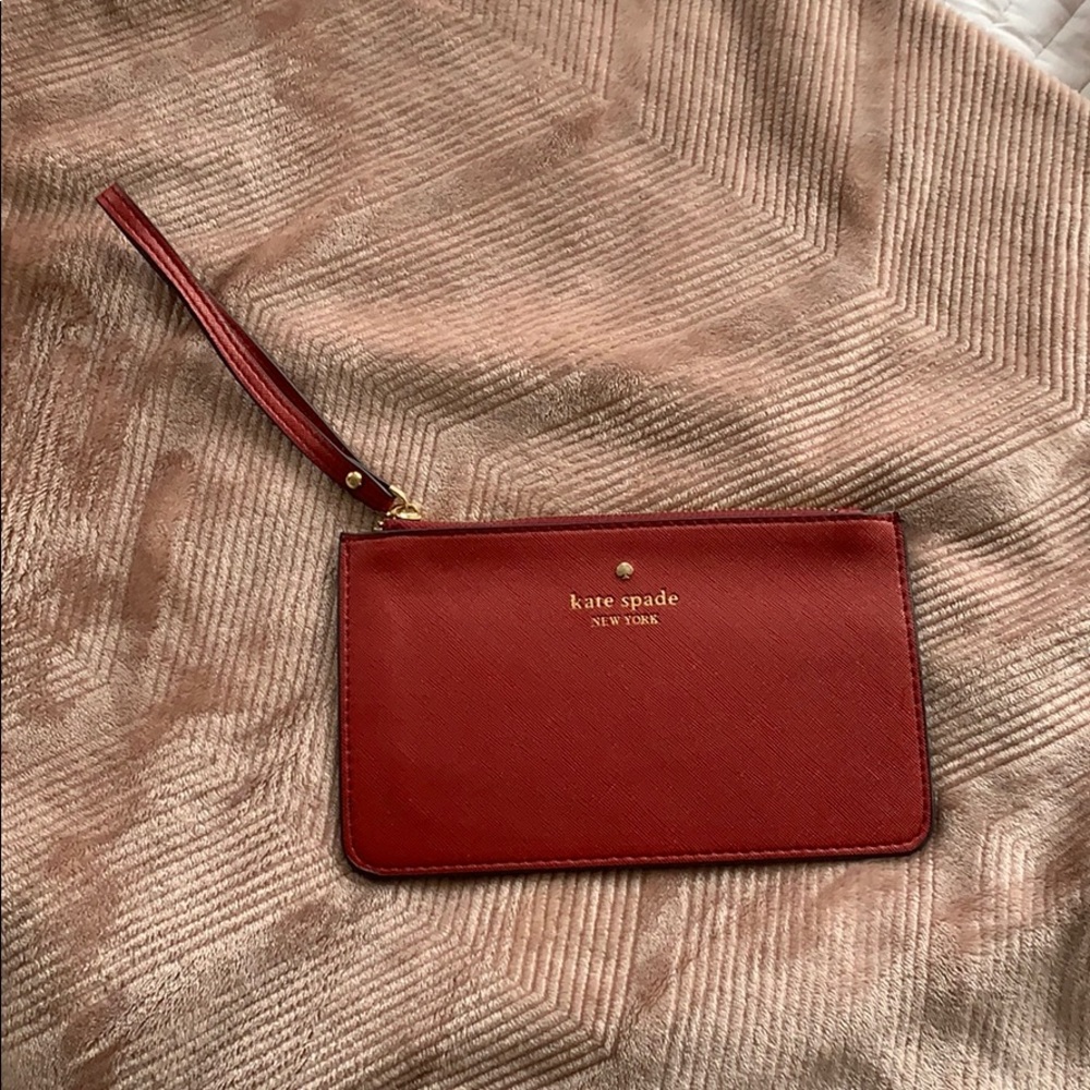 Red Kate Spade Wristlet